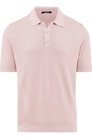 Bomboogie Top, Herre, Lyserød, 2XL, Bomuld, Stockinette Stitch Polo Shirt