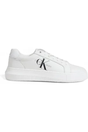 Calvin Klein Sko, Herre, Hvid, 39 EU, Læder, Hvide Læder Snøresko