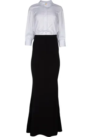 Elisabetta Franchi Kjole, Dame, Flerfarvet, XS, Polyester, Maxikjole