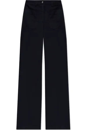 Etro Bukser, Dame, Sort, 3XS, Bomuld, Wide-leg bukser