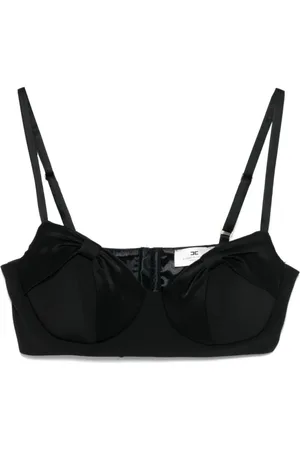 Elisabetta Franchi Top, Dame, Sort, M, Polyester, Top a bustino
