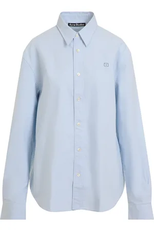 Acne Studios Bluser & Skjorter, Dame, Blå, XS, Bomuld, Skjorte