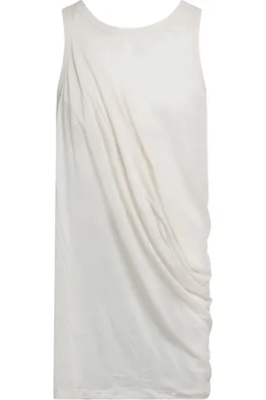 Rick Owens Top, Herre, Hvid, L, Ærmeløs T-shirt i sort