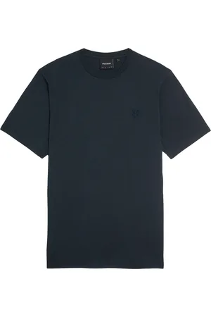 Lyle & Scott Top, Herre, Blå, S, Bomuld, Superfin T-shirt