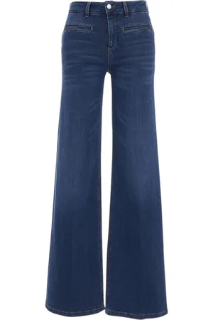 Liu Jo Jeans, Dame, Blå, W32, Bomuld, Wide Flared Jeans