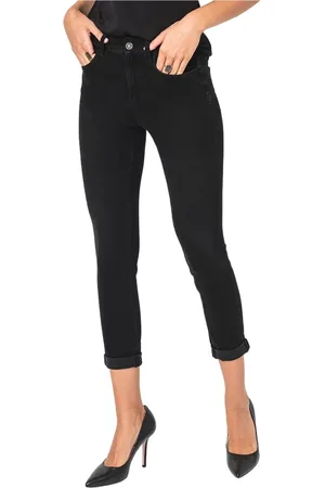 Liu Jo Jeans, Dame, Sort, W26, Bomuld, Cropped Jeans