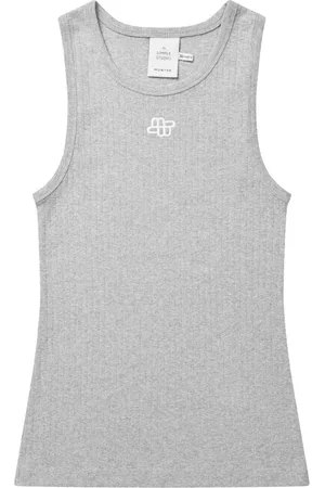 Munthe Top, Dame, Grå, 2XL, Bomuld, Broderet Logo Ærmeløs Top
