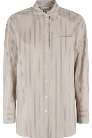 SEMICOUTURE Bluser & Skjorter, Dame, , S, Bomuld, Stribet Safari Skjorte Emma Model
