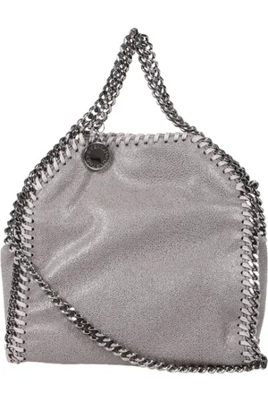Stella McCartney Taske, Dame, Grå, ONE SIZE, Uld, Tiny Tote Eco Shaggy Deer Skuldertaske