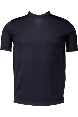 Genti Top, Herre, Blå, S, Uld, Mørkeblå T-shirt Stilfuldt Model