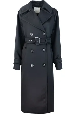 Sportmax Frakke, Dame, Sort, 2XS, Uld, Double-Breasted Frakke