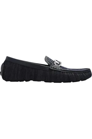 Fendi Sko, Herre, Blå, 39 1/2 EU, Læder, O`Lock Moccasiner