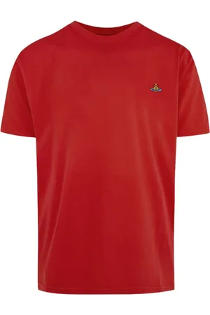Vivienne Westwood Top, Dame, Rød, L, Bomuld, Multi Orb Hibiscus T-Shirt