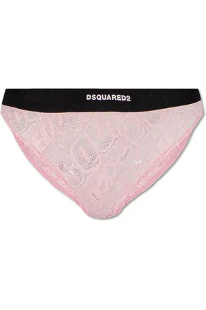 Dsquared2 Undertøj, Dame, Lyserød, S, Bomuld, Blonde Trusser med Blonde