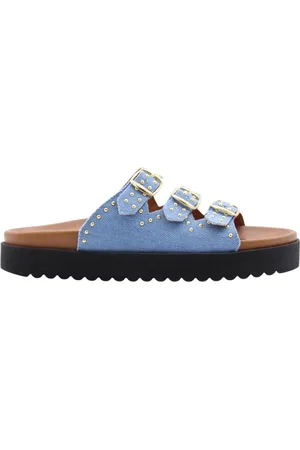 DWRS Sko, Dame, Blå, 37 EU, Denim, Comfort Slipper Mura