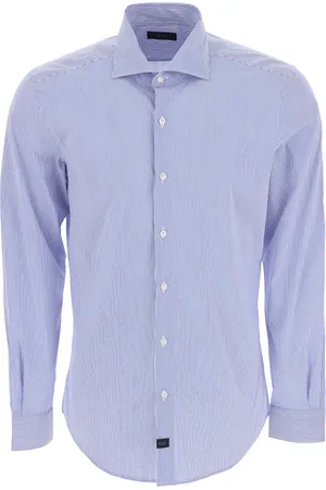 FAY Skjorte, Herre, Blå, 3XL, Bomuld, Fantasy Formel Skjorte