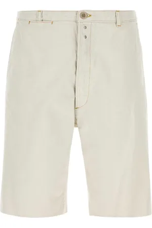 Maison Margiela Shorts, Herre, Hvid, 2XS, Denim, Chalk Denim Bermuda Shorts