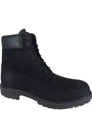 Timberland Sko, Herre, Sort, 45 EU, Læder, Sort Lace-up Støvler