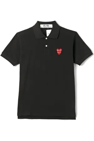 Comme des Garçons Top, Herre, Sort, XL, Polo Shirt