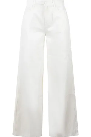 7 for all Mankind Bukser, Dame, Hvid, W30, Bomuld, Willow Wide Leg Jeans
