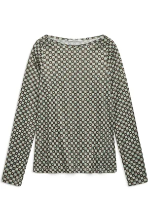 Maliparmi Top, Dame, Grøn, L, Polyester, Micro Maze Graphic T-shirt