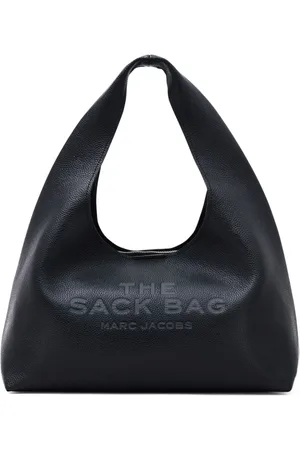 Marc Jacobs Taske, Dame, Sort, ONE SIZE, Læder, Kornet Læder Sort Taske med Sølv-tone Hardware