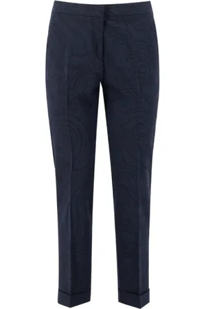 Etro Bukser, Dame, Blå, XS, Bomuld, Chinos