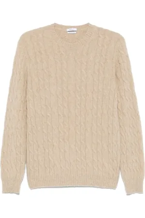 Boglioli Strik, Herre, , 2XL, Uld, Kabelstrikket sweater