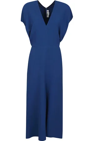 Victoria Beckham Kjole, Dame, Blå, 2XS, Blå Kjole til Kvinder Elegant Stil