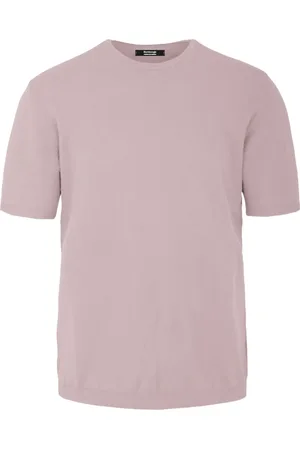 Bomboogie Top, Herre, Lyserød, M, Bomuld, Faded Stocking Stitch Kortærmet Crew Neck Pullover