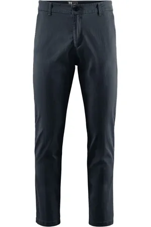 Bomboogie Bukser, Herre, Blå, W38, Bomuld, Stretch Bomuld Gabardine Chino Bukser