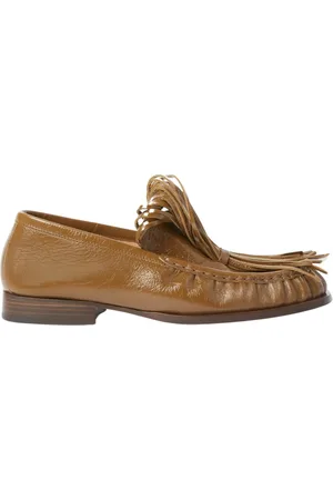 DRIES VAN NOTEN Sko, Dame, , 36 EU, Læder, Frynsebesatte Læder Loafers
