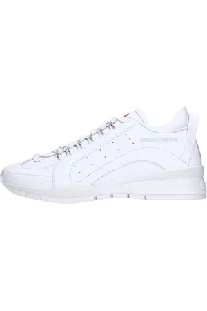 Dsquared2 Sko, Herre, Hvid, 41 1/2 EU, Læder, Sneakers Hvid