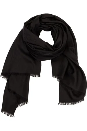 Lanvin Tilbehør, Dame, Sort, ONE SIZE, Uld, Vintertørklæde