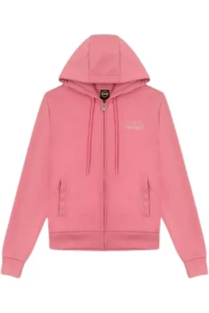 Colmar Sweathshirts & Hoodies, Dame, Lyserød, XS, Bomuld, Hættetrøje med lynlås