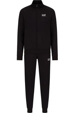 EA7 Sport, Herre, Sort, XL, Bomuld, Sort Træningssæt