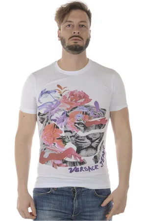 VERSACE Top, Herre, Hvid, XL, Bomuld, Print 19 Ekstra Slim T-Shirt Sweatshirt