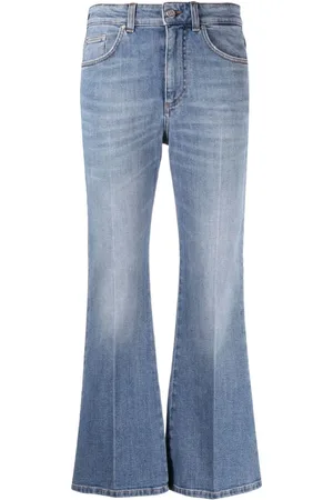 Stella McCartney Jeans, Dame, Blå, W30, High-Waisted Flared Jeans