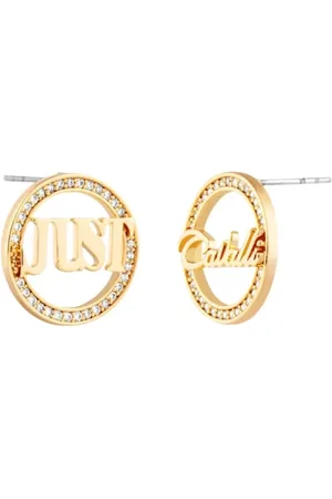 Roberto Cavalli Tilbehør, Dame, Gul, ONE SIZE, Uld, Valdurna Fusion Øreringe