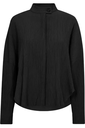 Co`Couture Bluser & Skjorter, Dame, Sort, L, Uld, Angelacc Wing Skjorte Bluse