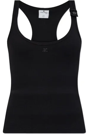 Courrèges Top, Dame, Sort, M, Bomuld, Strappy Top