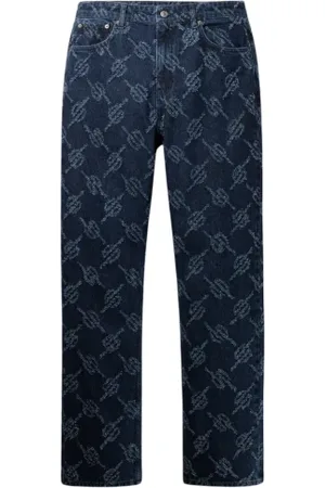 Daily paper Jeans, Herre, Blå, S, Bomuld, Straight Jeans