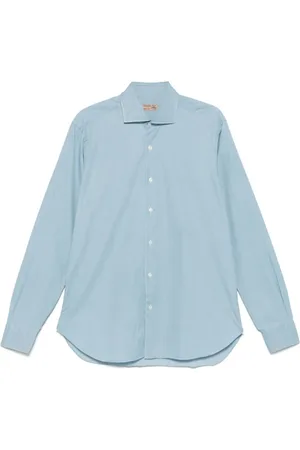 BARBA Skjorte, Herre, Blå, 2XL, Uld, Stilfulde Skjorter Kollektion
