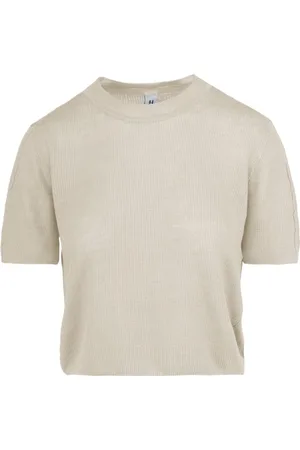 Bomboogie Strik, Dame, , M, Bomuld, Linen Cotton Kortærmet Jumper