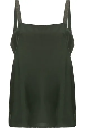 Fabiana Filippi Top, Dame, Grøn, XS, Ærmeløs Top
