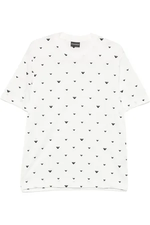 Emporio Armani Top, Herre, Hvid, XL, Hvide Crew Neck T-shirts og Polos