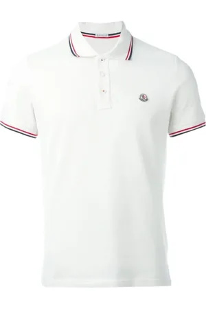 Moncler Top, Herre, Hvid, 2XL, Tyl, Poloshirt