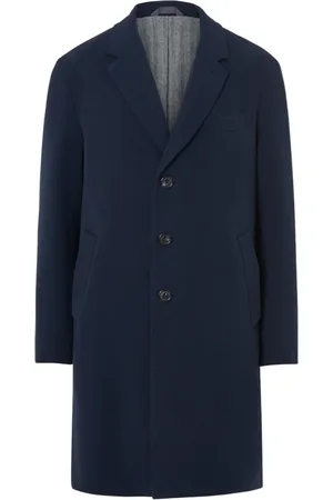 Circolo Frakke, Herre, Blå, 3XL, Uld, Buttoned Marine Coat