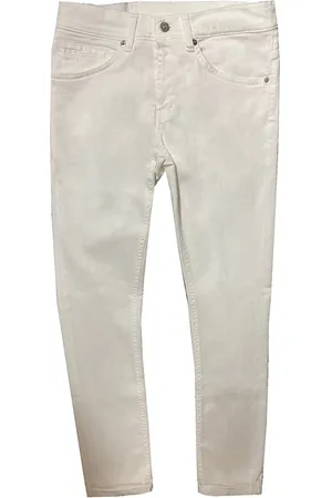 Dondup Jeans, Herre, Hvid, W35, Bomuld, Slim-Fit Stretch Jeans