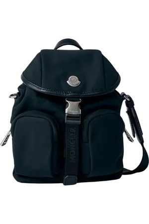 Moncler Taske, Dame, Sort, ONE SIZE, Læder, Mini Vandafvisende Crossbody Taske